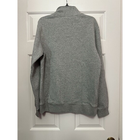 Nike Club Brushed-Back 1/2 Zip Men's Fleece Pullover DD4732-066 Gray Size Medium - Picture 3 of 4